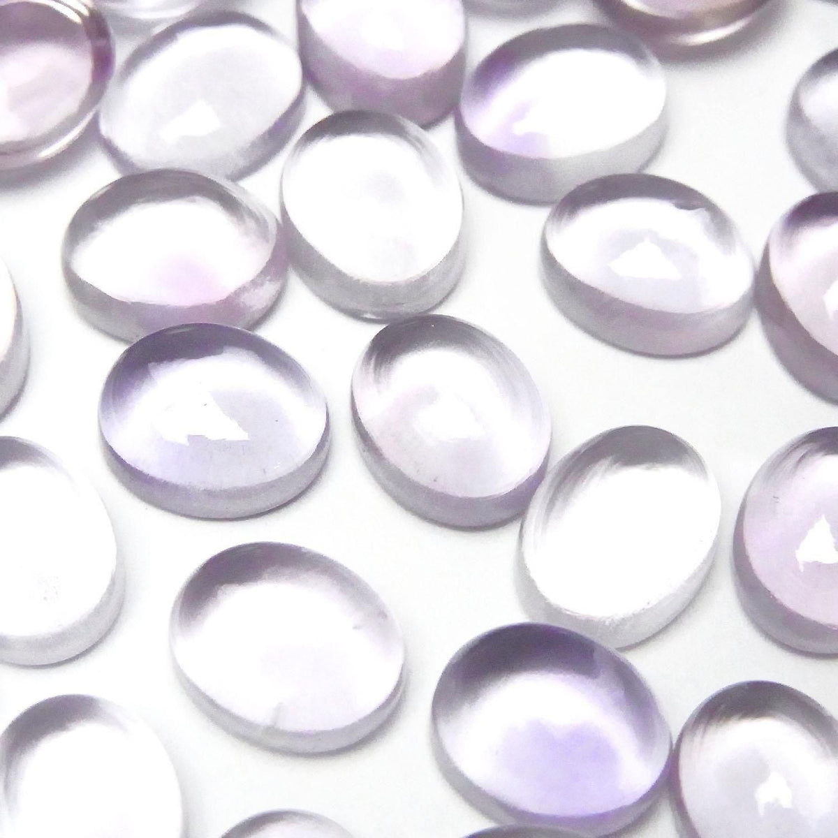 High Quality Pink Amethyst AAA Oval Cabochon 10x8mm 2pcs