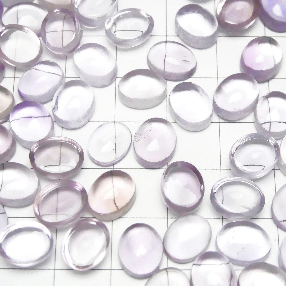 High Quality Pink Amethyst AAA Oval Cabochon 10x8mm 2pcs