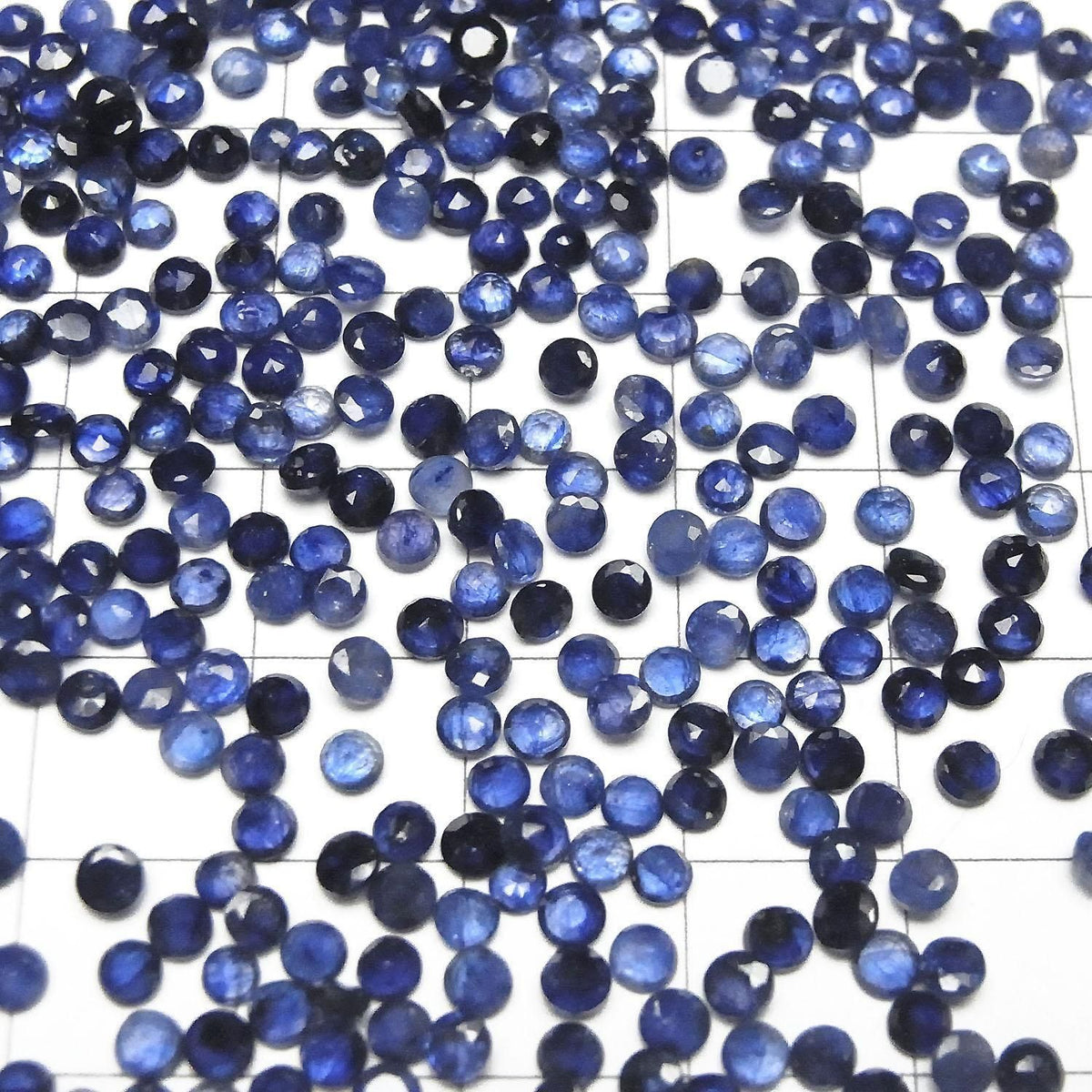 High Quality Blue Sapphire AAA- Loose stone Round Faceted 3x3mm 10pcs