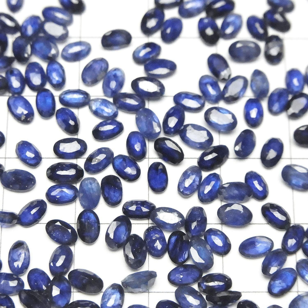 High Quality Blue Sapphire AAA- Loose stone Oval Faceted 5x3mm 5pcs