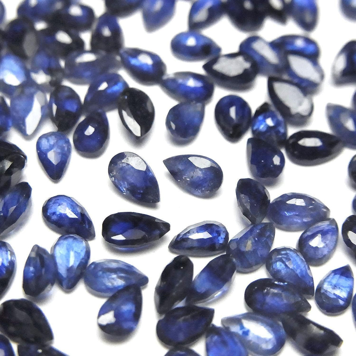 High Quality Blue Sapphire AAA- Loose stone Pear shape Faceted 5x3mm 5pcs