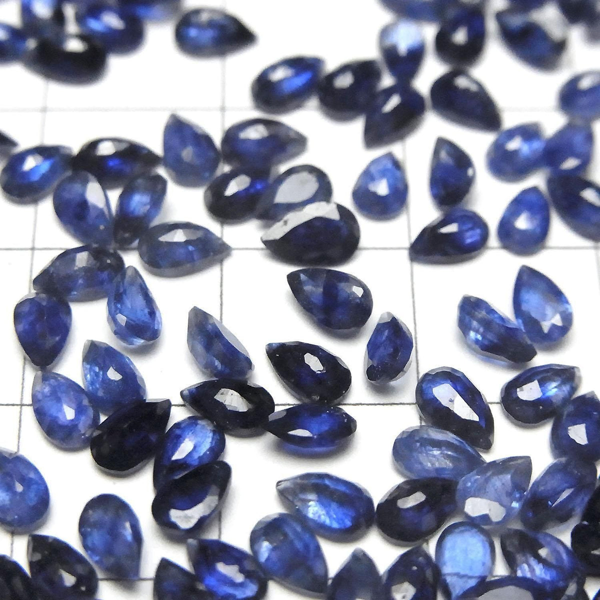High Quality Blue Sapphire AAA- Loose stone Pear shape Faceted 5x3mm 5pcs