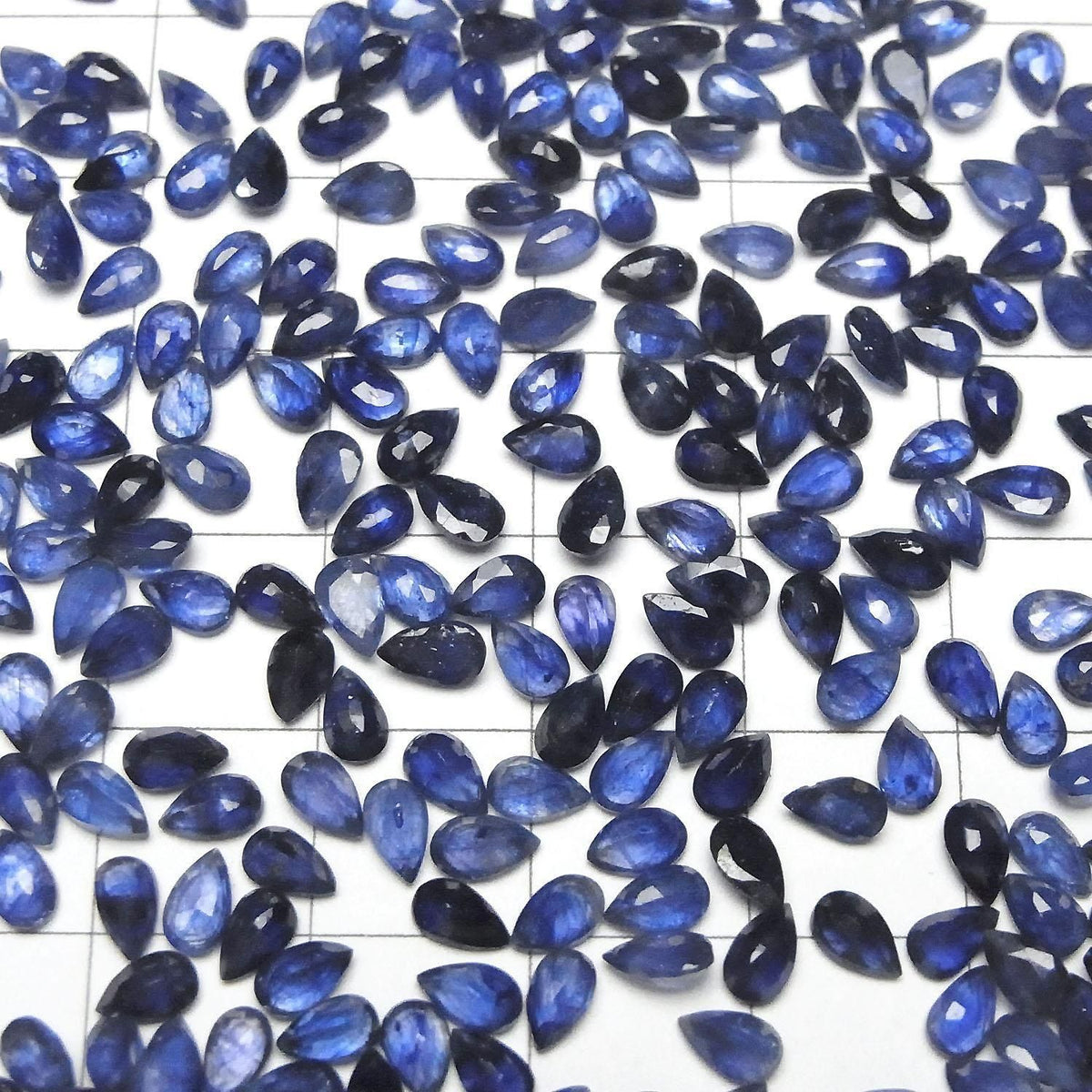 High Quality Blue Sapphire AAA- Loose stone Pear shape Faceted 5x3mm 5pcs