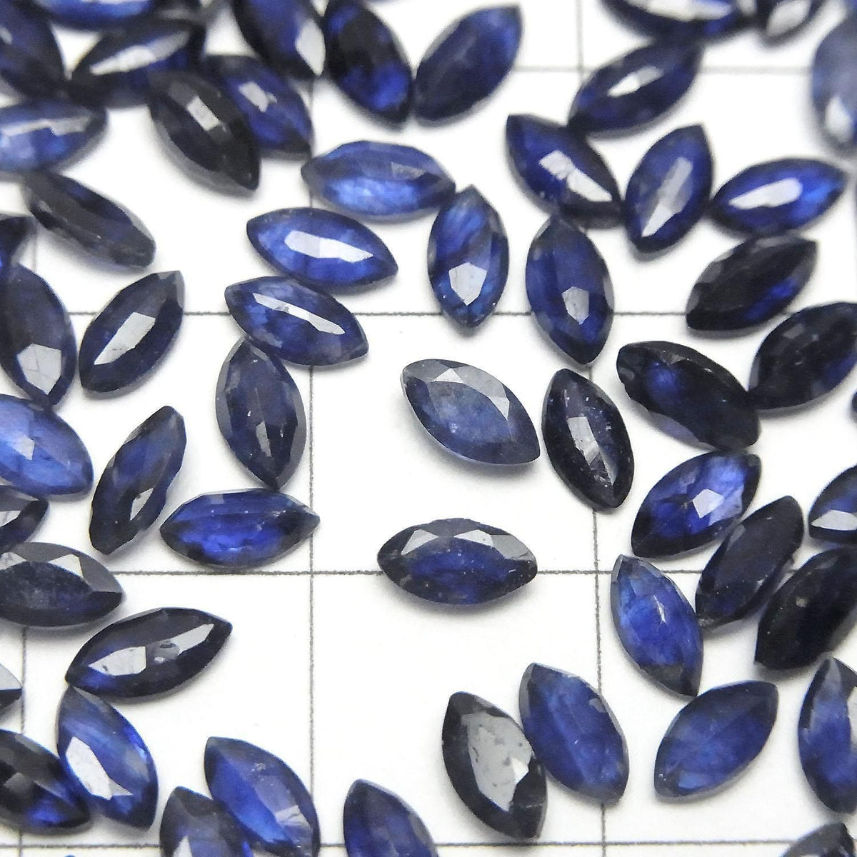 High Quality Blue Sapphire AAA- Loose stone Marquise Faceted 6x3mm 5pcs