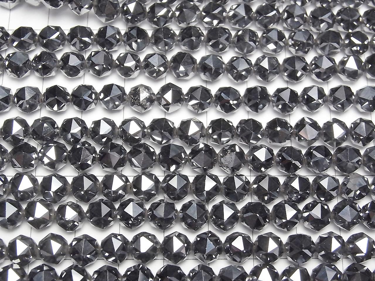 Terahertz Star Faceted Round 7mm 1strand beads (aprx.15inch/36cm)High Quality!