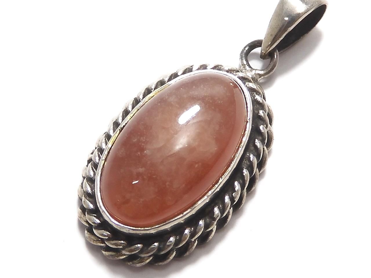 Peruvian Rhodochrosite AA++ Pendant Silver 925 No. 1 [One of a kind]