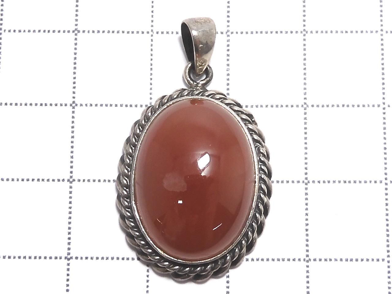 Peruvian Rhodochrosite AAA Pendant Silver 925 No. 4 [One of a kind]