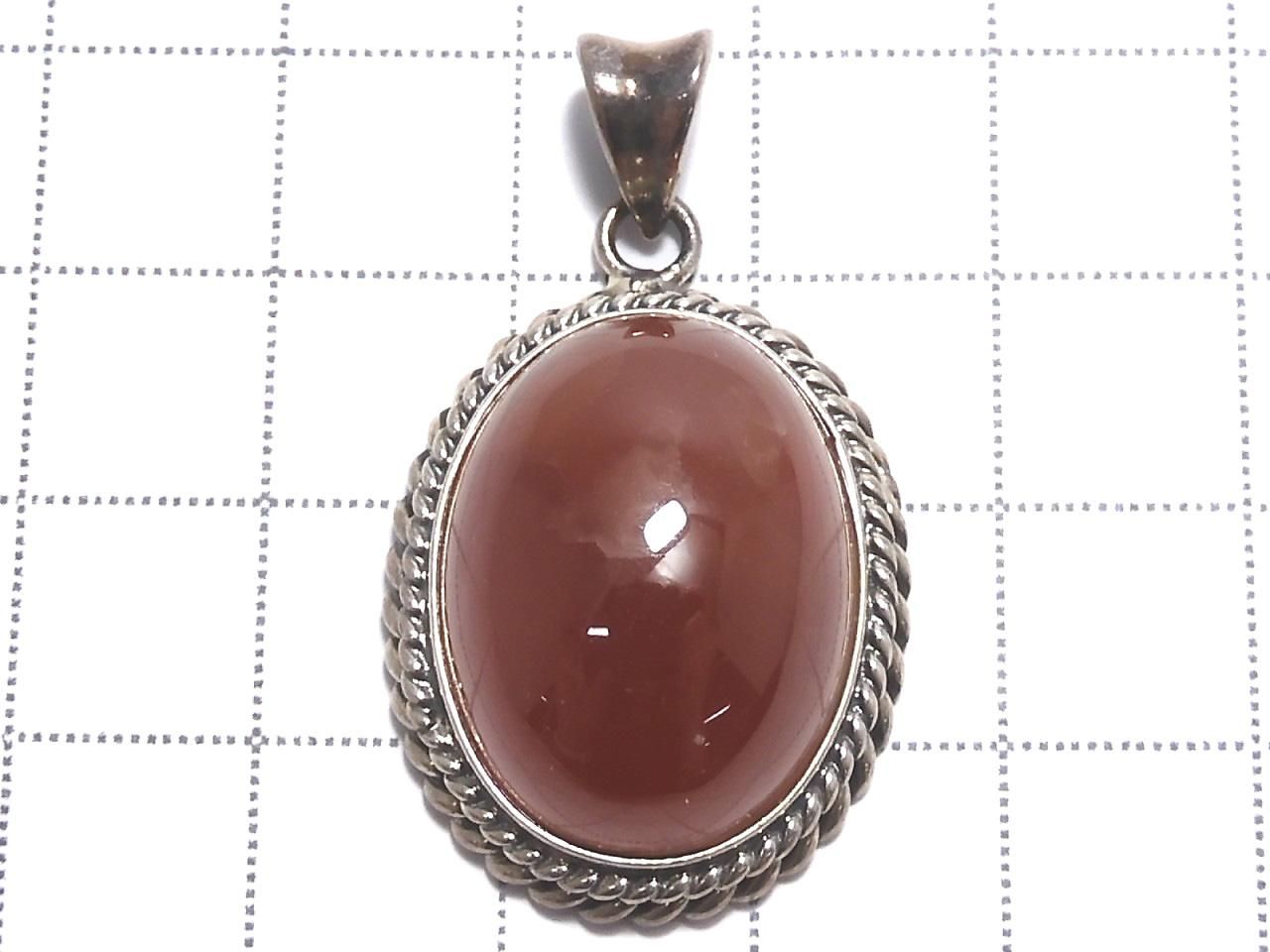 Peruvian Rhodochrosite AAA Pendant Silver 925 No. 5 [One of a kind]