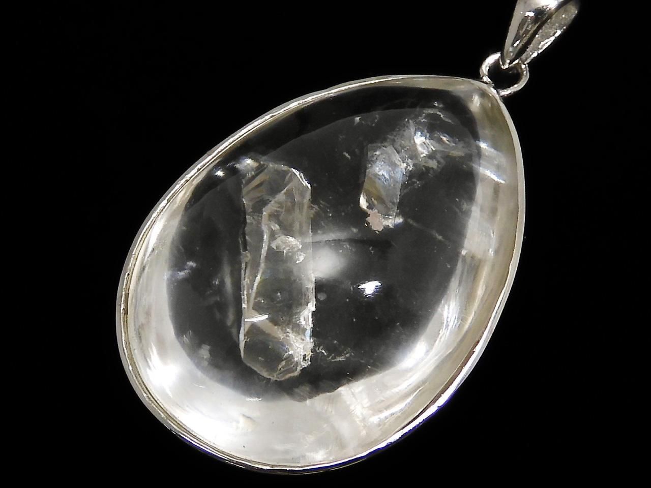 Crystal Quartz in Quartz Pendant Silver925 NO.3 [One of a kind]