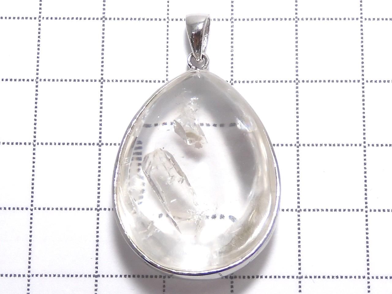 Crystal Quartz in Quartz Pendant Silver925 NO.3 [One of a kind]