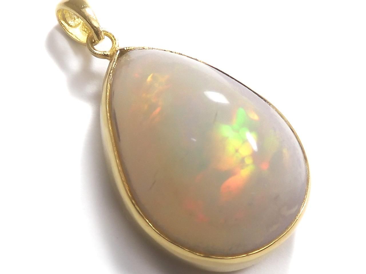 Ethiopian Opal AAA- Pendant 18KGP NO.6 [One of a kind]
