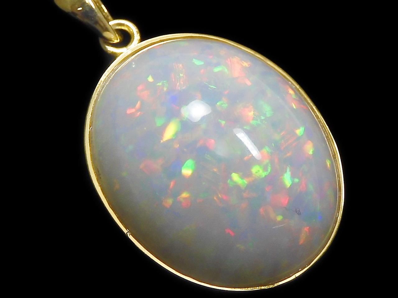 Ethiopian Opal AAAA Pendant 18KGP NO.8 [One of a kind]