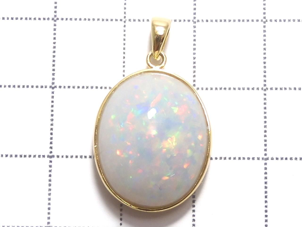 Ethiopian Opal AAAA Pendant 18KGP NO.8 [One of a kind]
