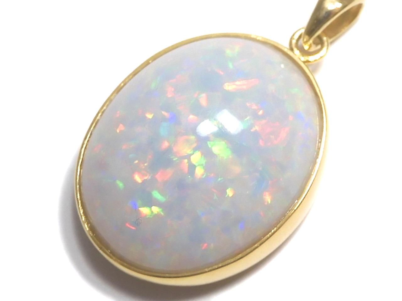 Ethiopian Opal AAAA Pendant 18KGP NO.8 [One of a kind]