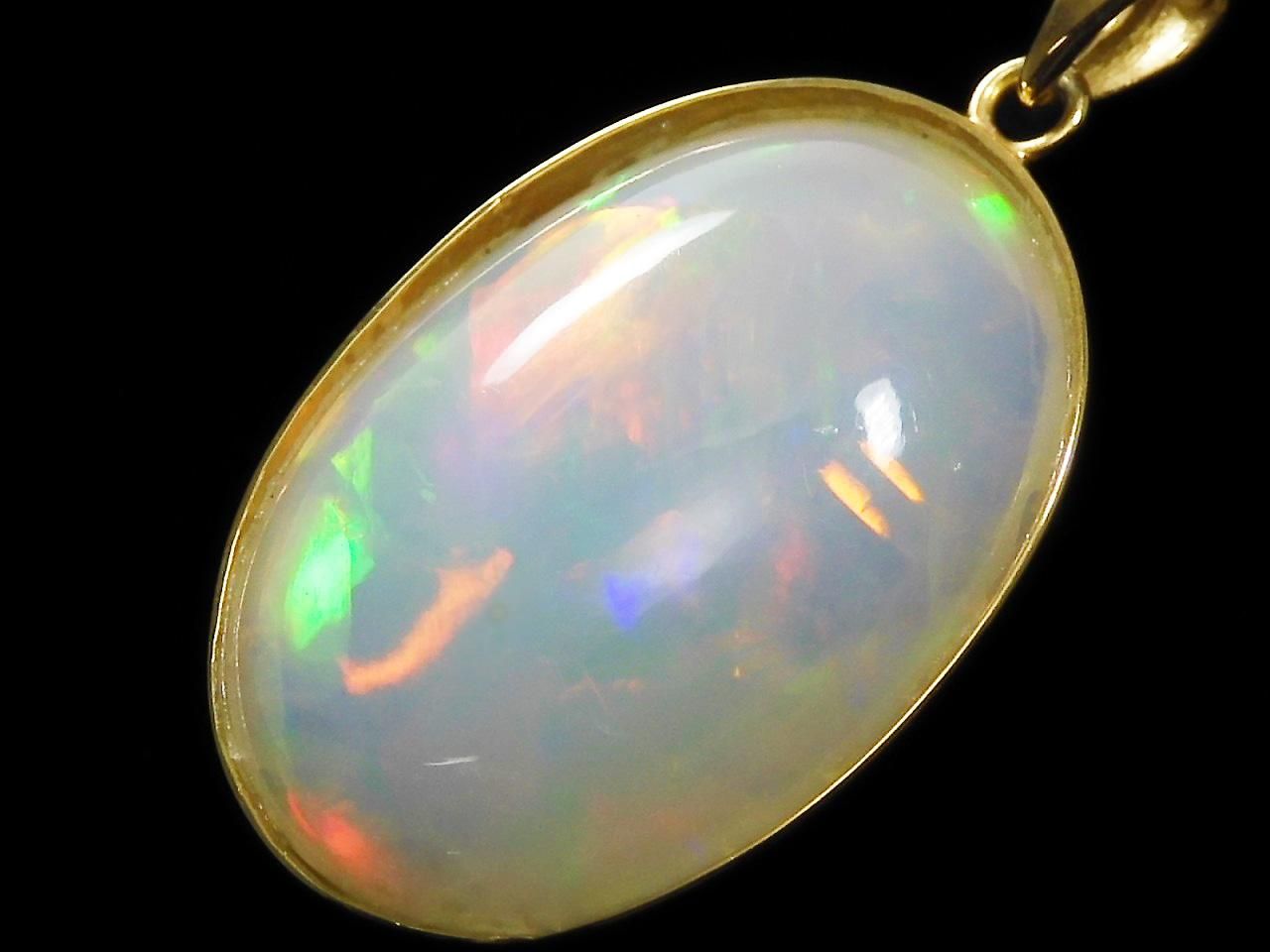 Ethiopian Opal AAAA Pendant 18KGP NO.9 [One of a kind]