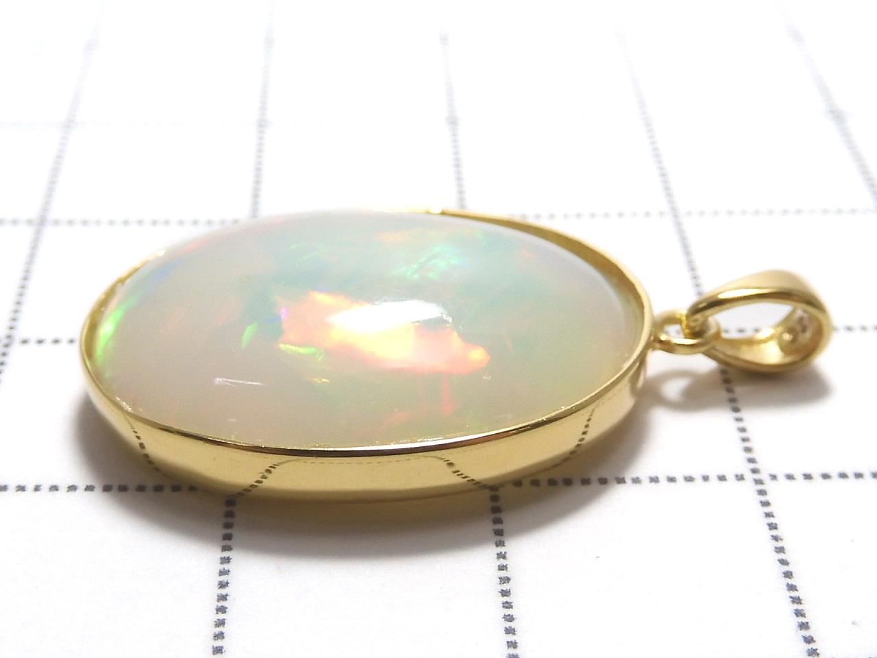 Ethiopian Opal AAAA Pendant 18KGP NO.9 [One of a kind]
