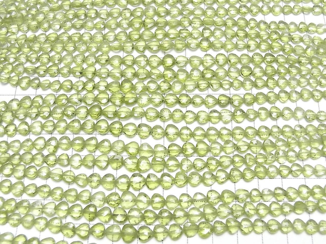 High Quality Peridot AAA- Vertical Hole Chestnut Shape half or 1strand beads (aprx.7inch/18cm)