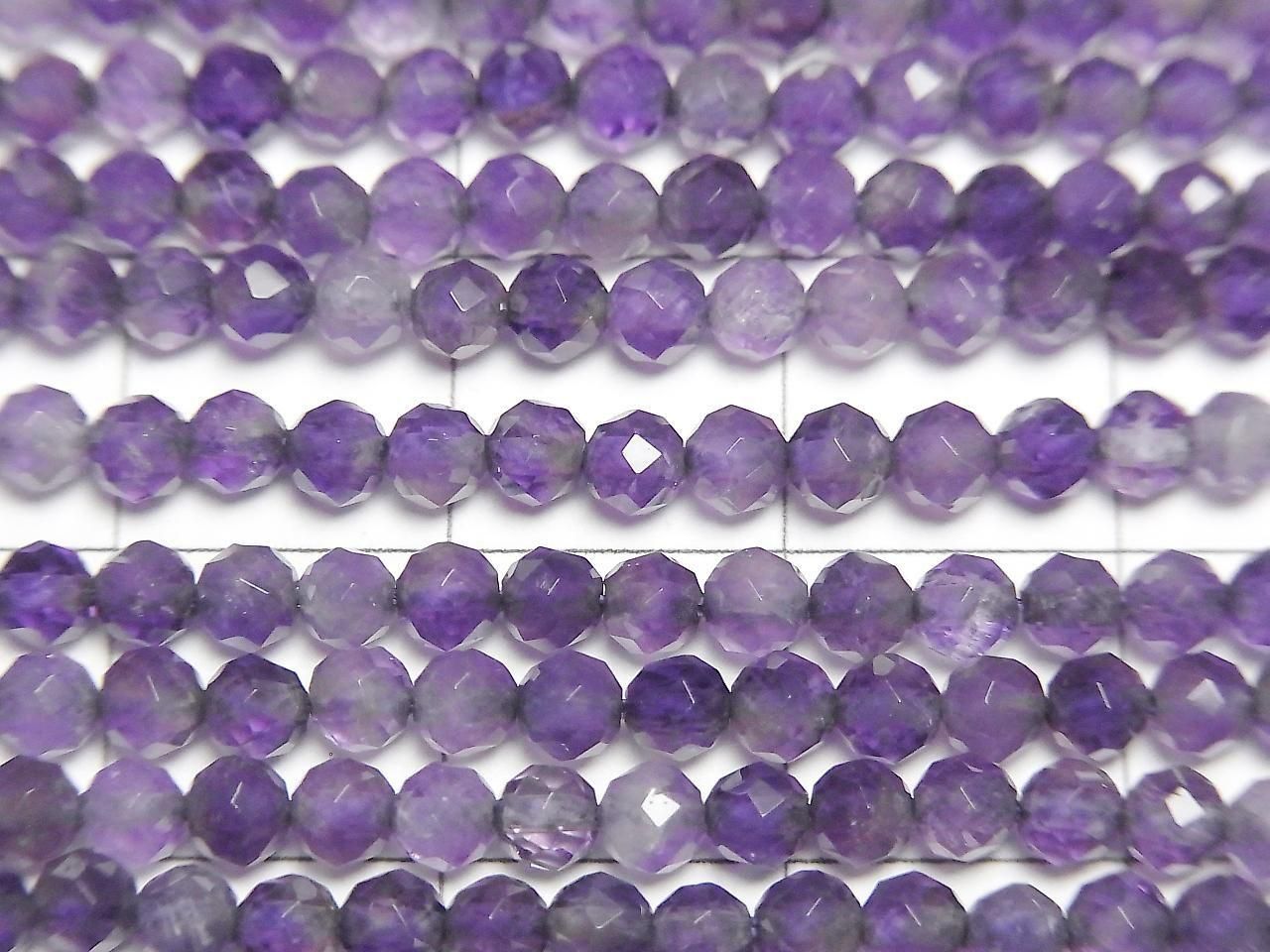Amethyst AA+ Faceted Round 3mm 1strand beads (aprx.15inch/37cm)