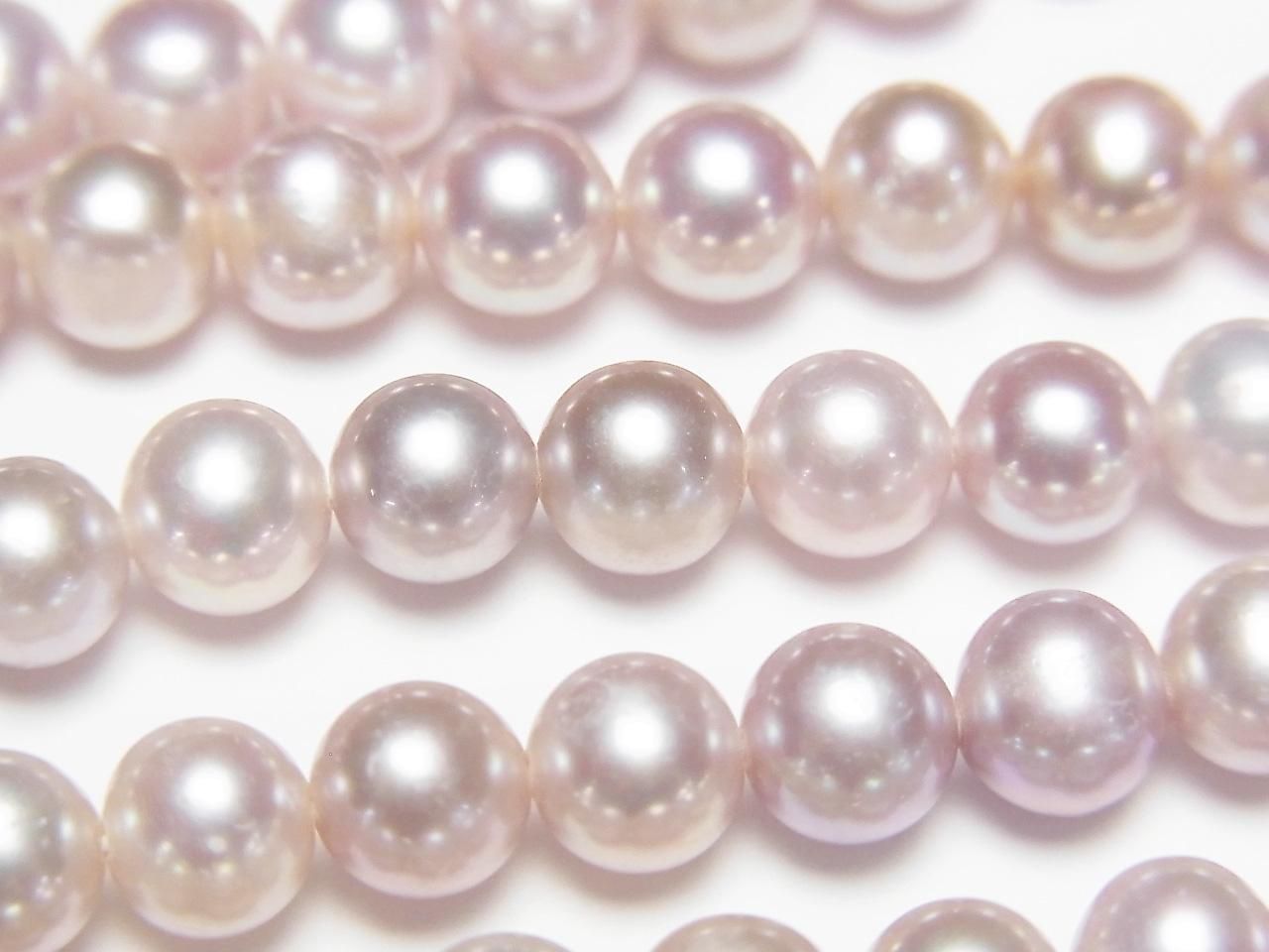 Fresh Water Pearls AA++ Potato 5.5-6mm Natural Color Classic Purple 1strand beads (approx. 15inch/37cm)