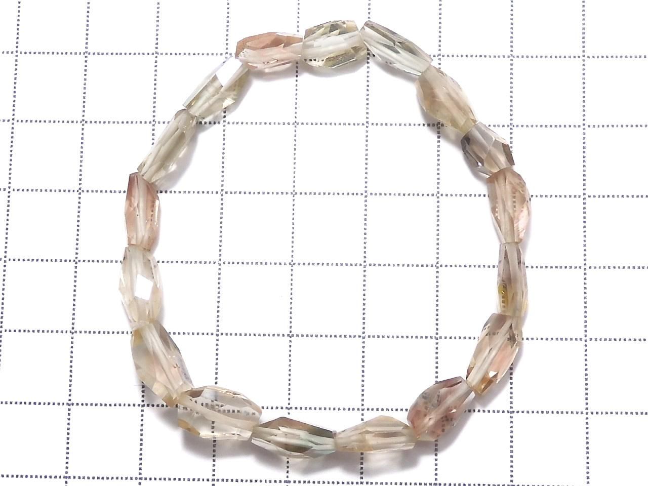 High Quality Oregon Sunstone AAA- Faceted Nugget 1strand beads (Bracelet) NO.109 [One of a kind]