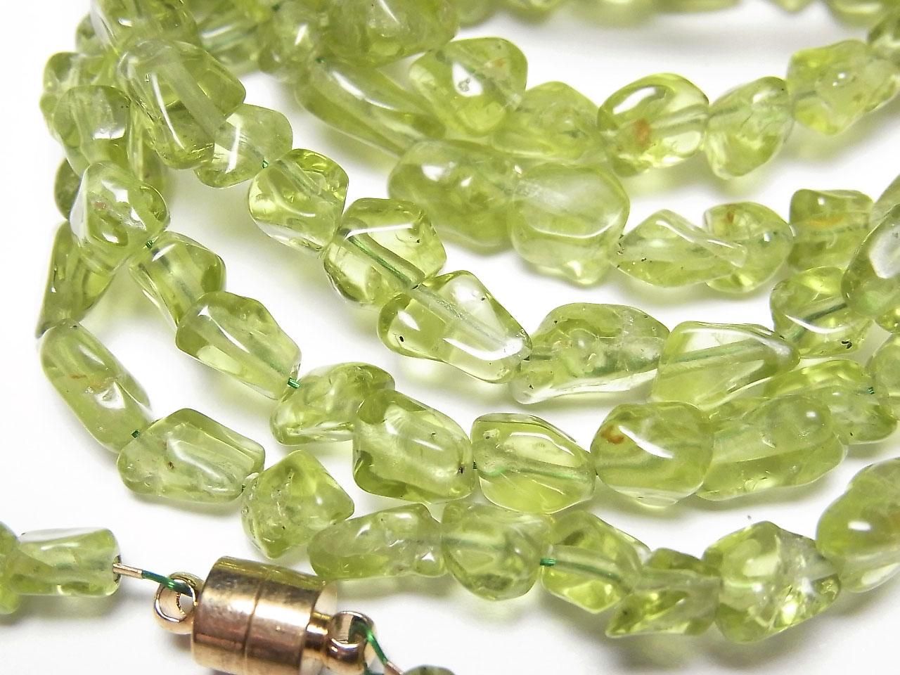 Peridot AA++ Small Nugget 1strand beads (Bracelet)