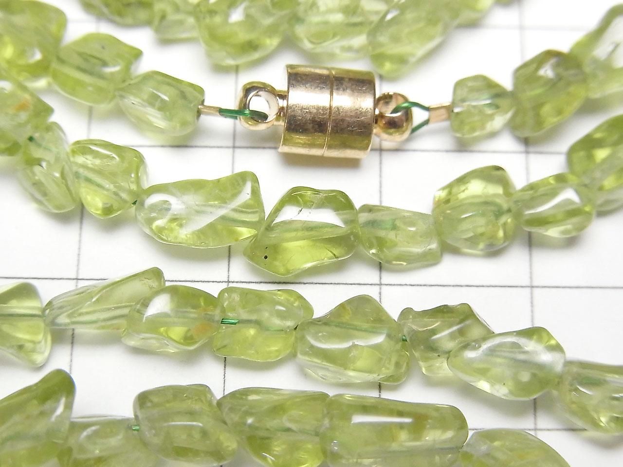 Peridot AA++ Small Nugget 1strand beads (Bracelet)