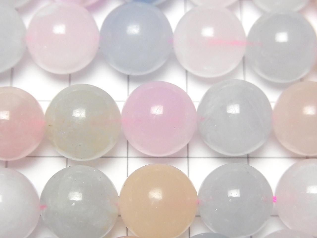 Beryl Mix (Multicolor Aquamarine) AA++ Round 12mm half or 1strand beads (approx. 15inch/36cm)