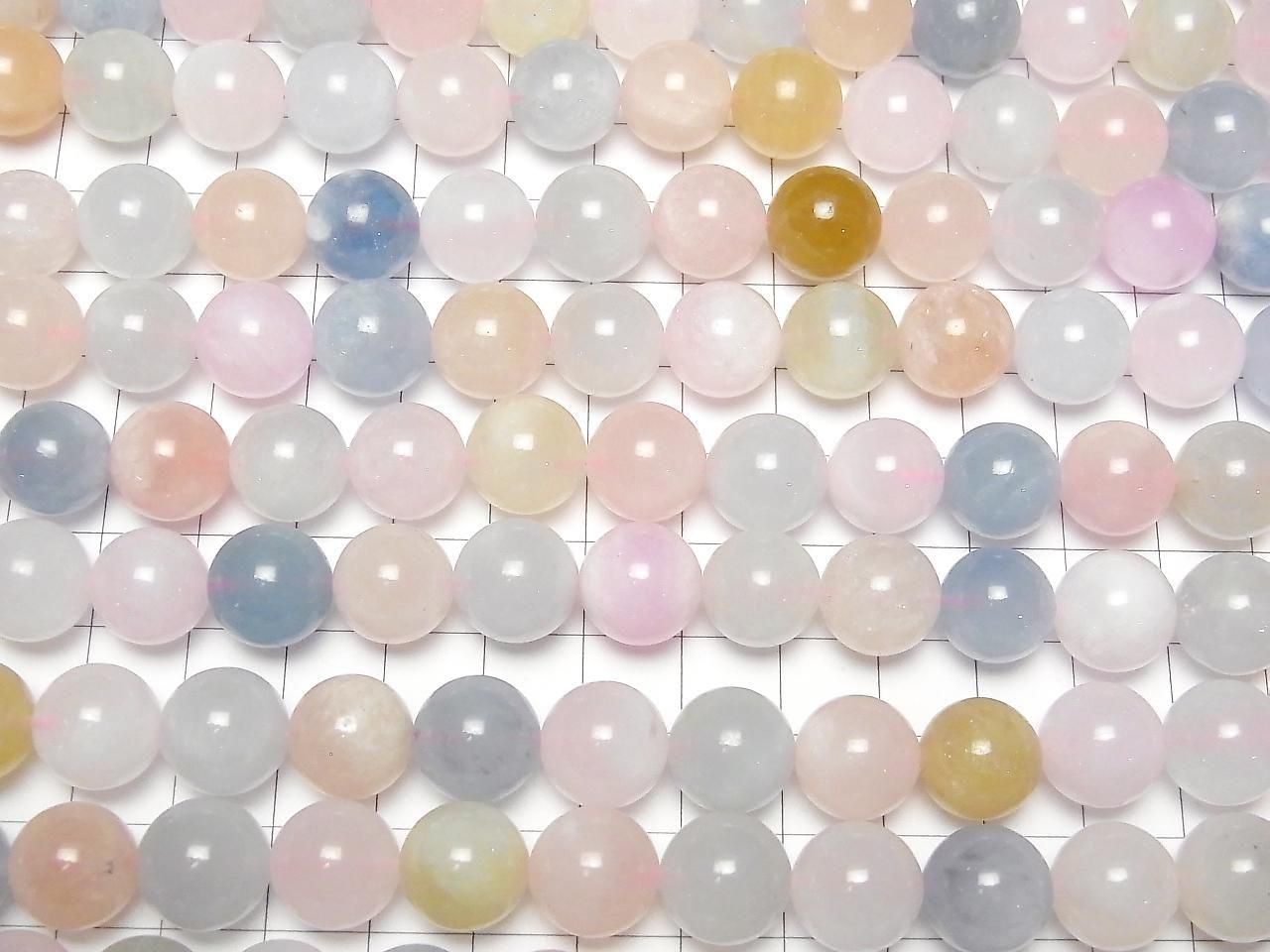 Beryl Mix (Multicolor Aquamarine) AA++ Round 12mm half or 1strand beads (approx. 15inch/36cm)