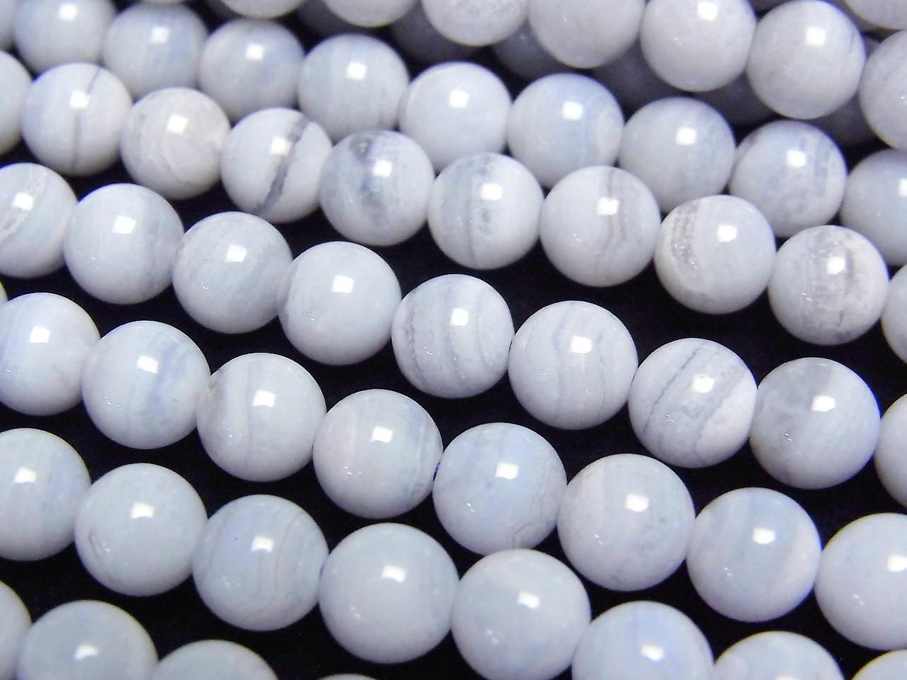 Blue Lace Agate AA++ Round 6mm half or 1strand beads (aprx.15inch/38cm)