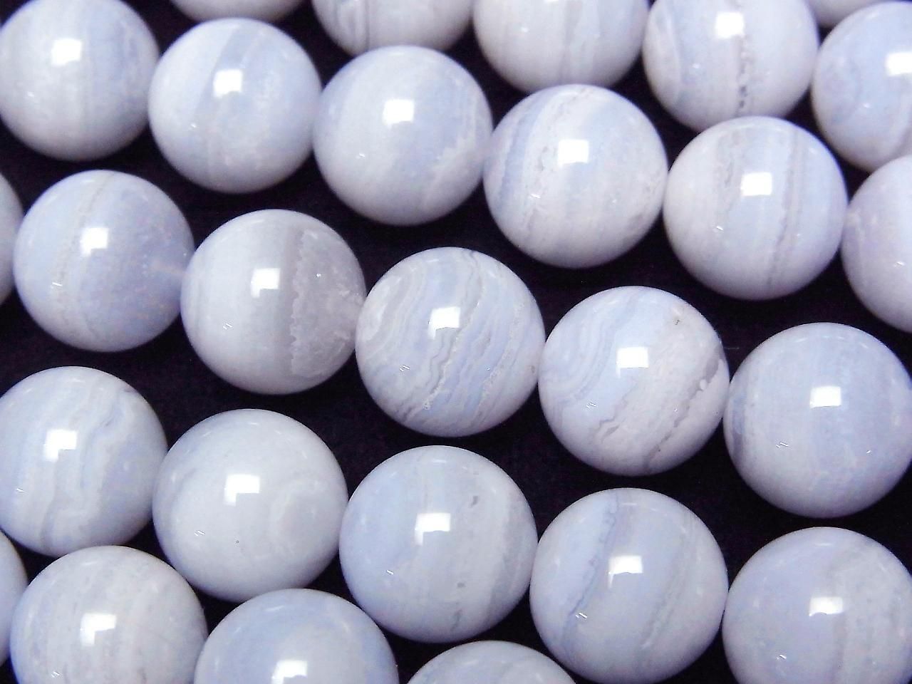 Blue Lace Agate AA++ Round 10mm half or 1strand beads (aprx.15inch/38cm)