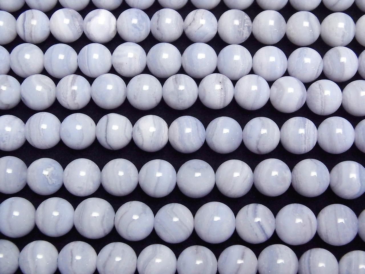 Blue Lace Agate AA++ Round 10mm half or 1strand beads (aprx.15inch/38cm)