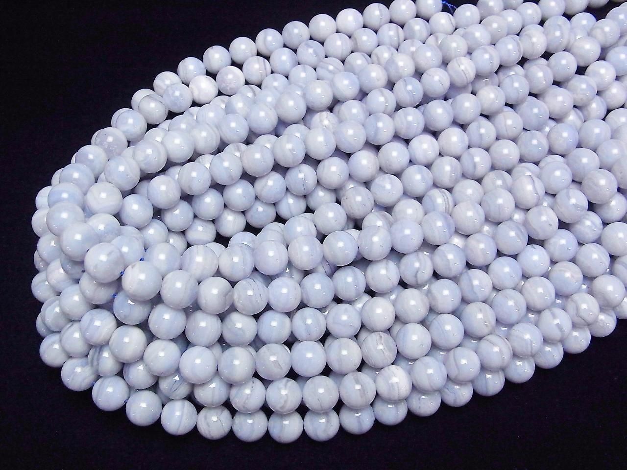 Blue Lace Agate AA++ Round 10mm half or 1strand beads (aprx.15inch/38cm)