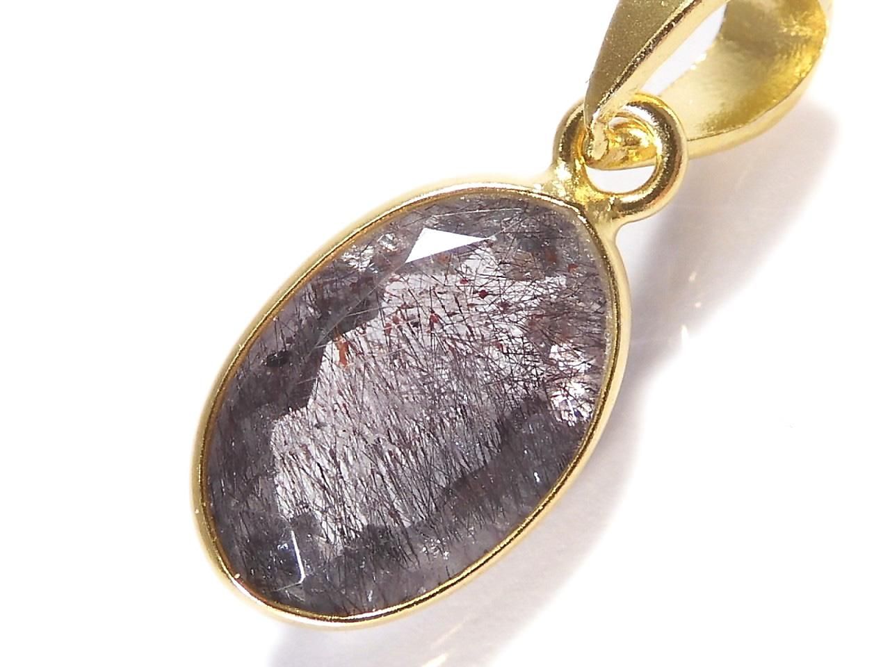 Elestial Quartz AAA Pendant 18KGP NO.387 [One of a kind]