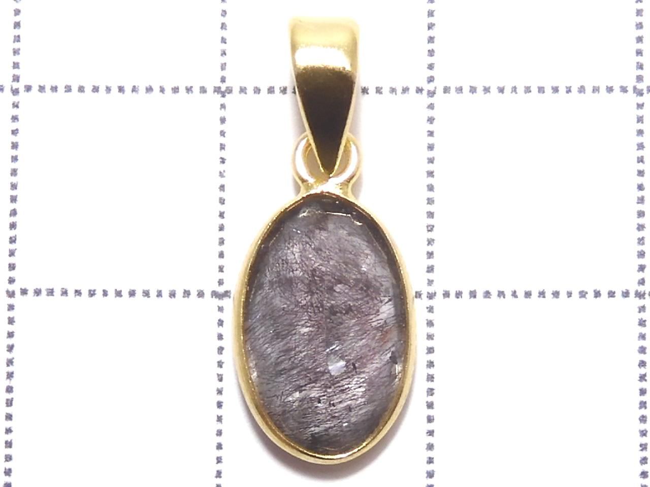 Elestial Quartz AAA Pendant 18KGP NO.387 [One of a kind]
