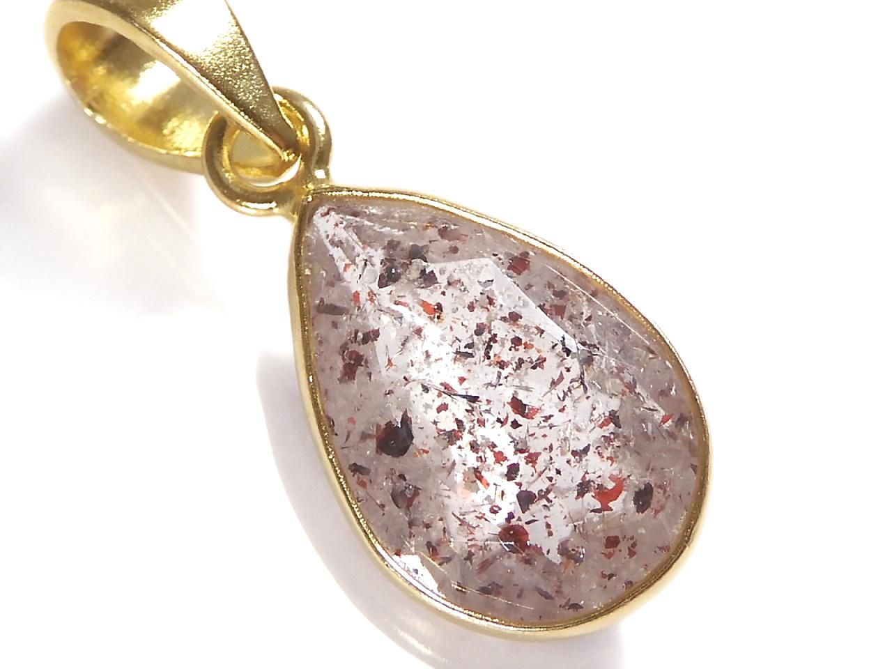 Elestial Quartz AAA Pendant 18KGP NO.388 [One of a kind]