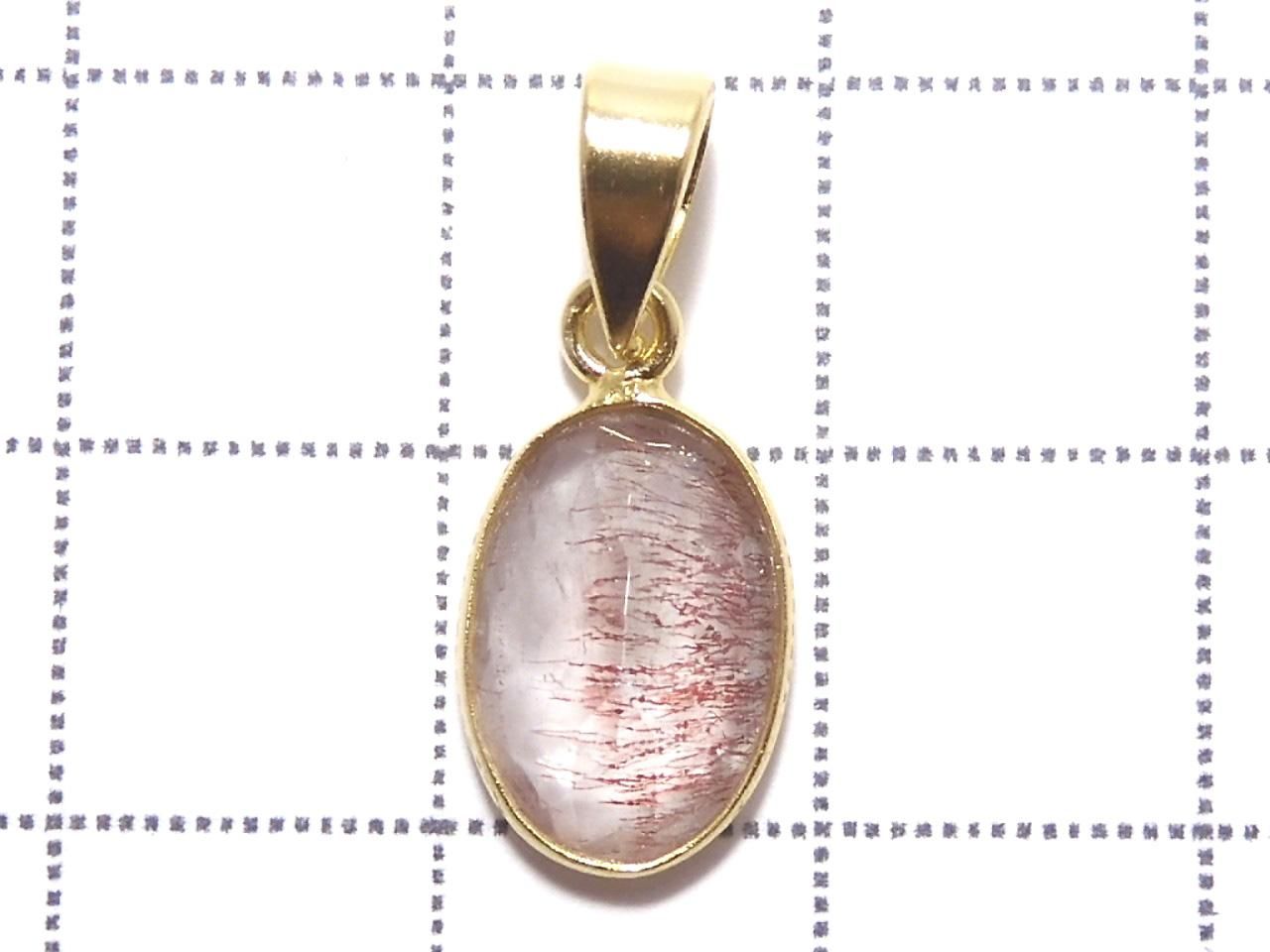 Elestial Quartz AAA Pendant 18KGP NO.389 [One of a kind]