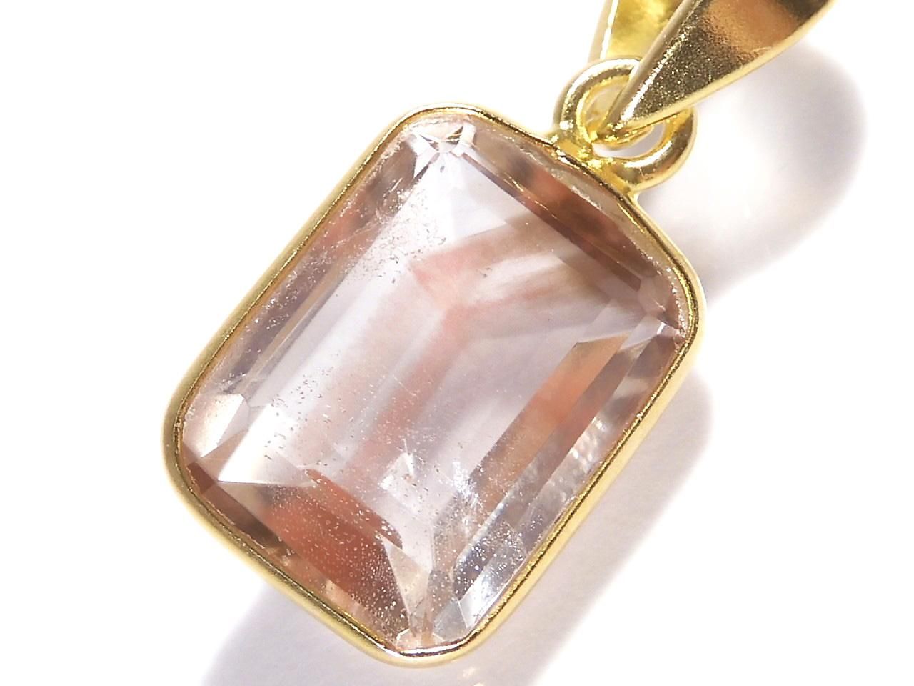 Elestial Quartz AAA Pendant 18KGP NO.391 [One of a kind]