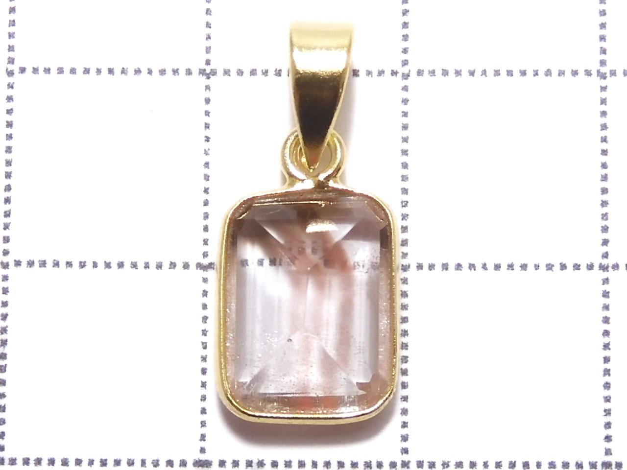 Elestial Quartz AAA Pendant 18KGP NO.391 [One of a kind]