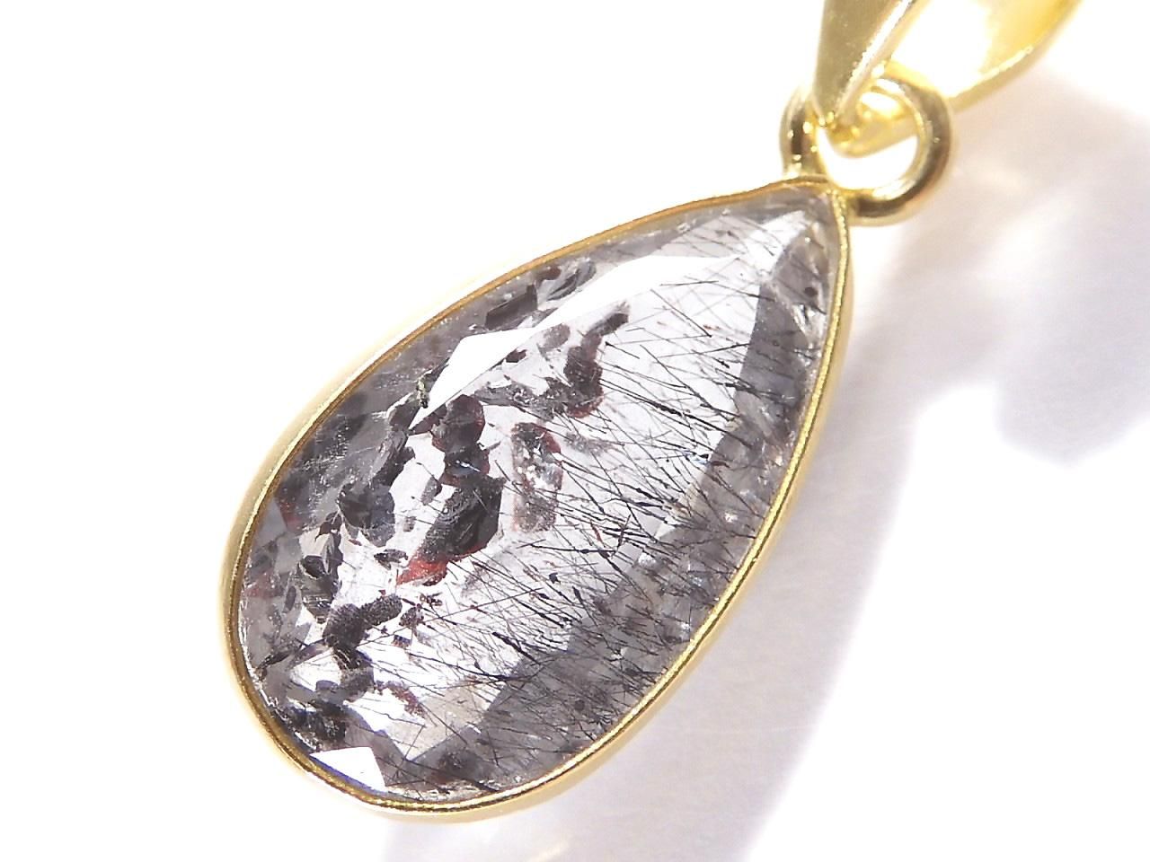 Elestial Quartz AAA Pendant 18KGP NO.392 [One of a kind]