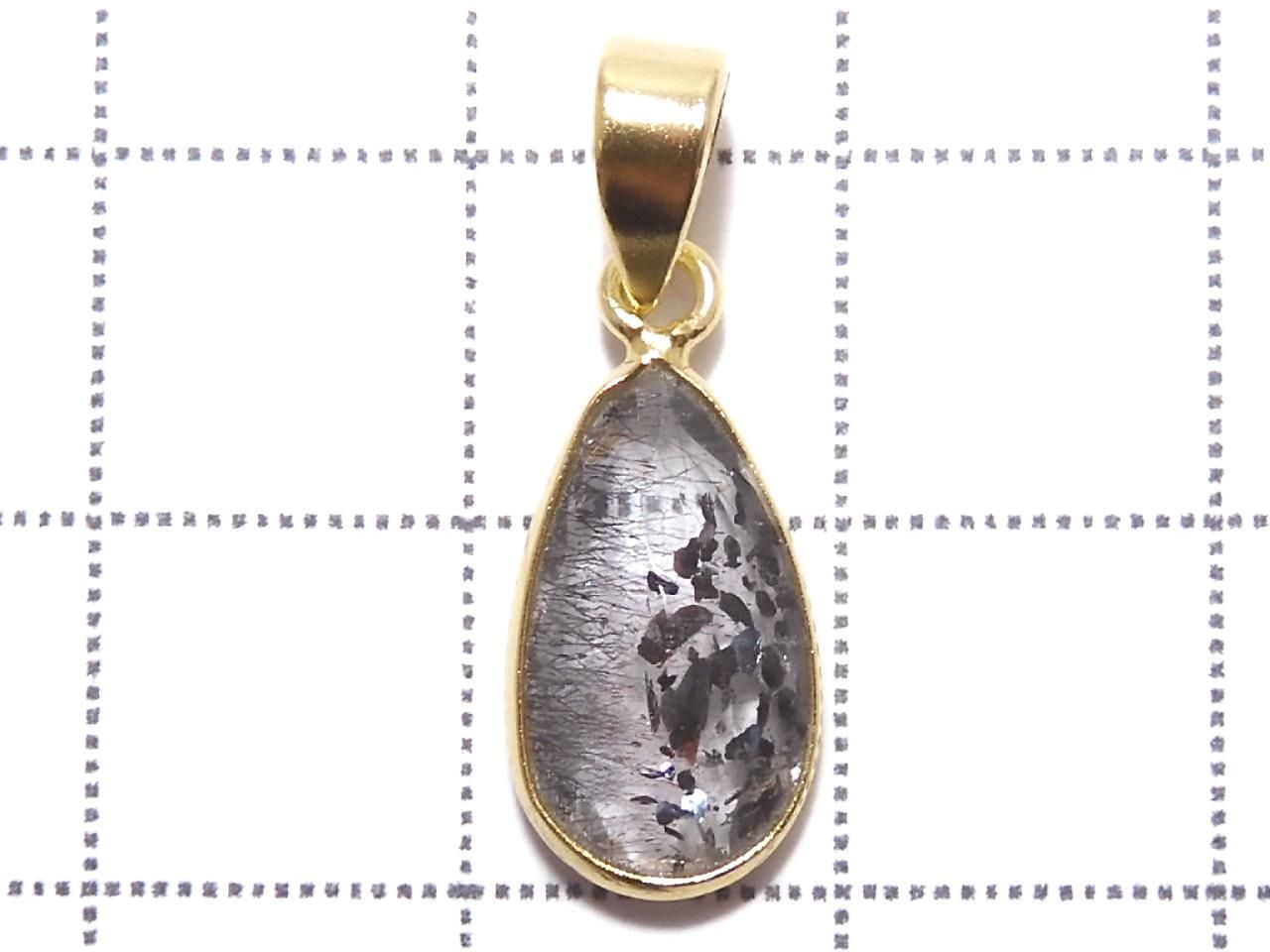 Elestial Quartz AAA Pendant 18KGP NO.392 [One of a kind]