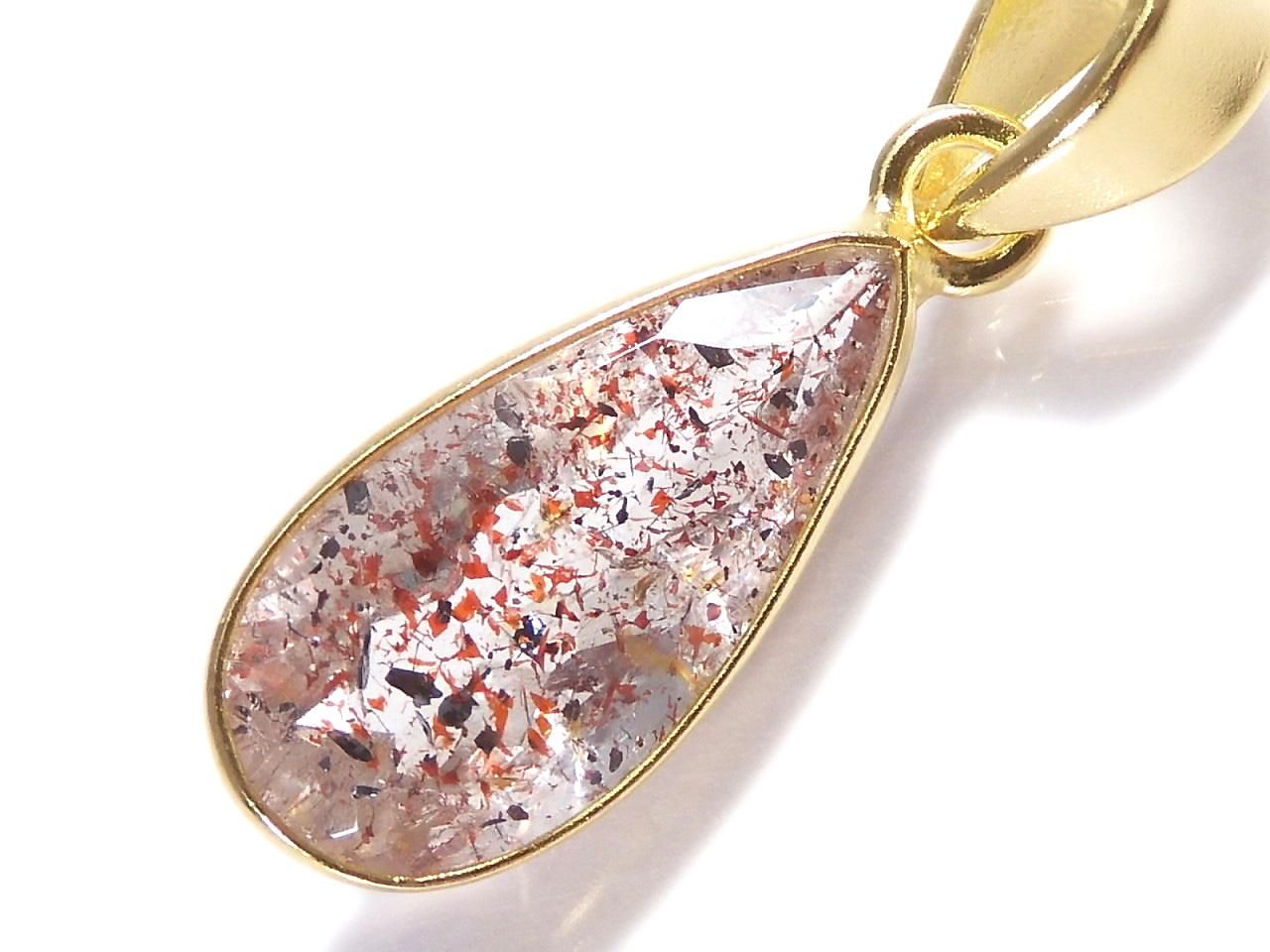 Elestial Quartz AAA Pendant 18KGP NO.393 [One of a kind]