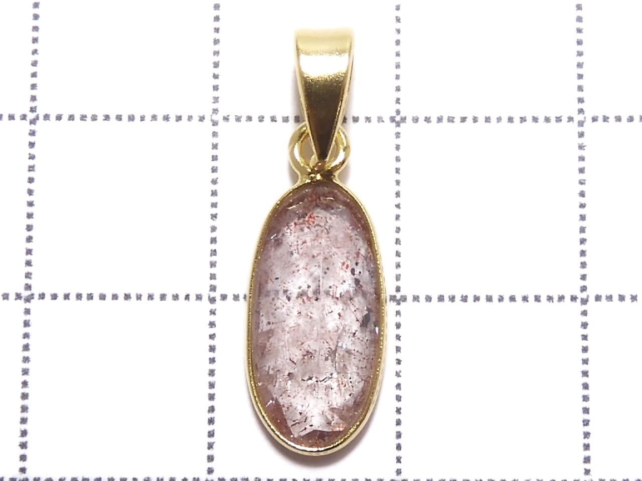 Elestial Quartz AAA Pendant 18KGP NO.394 [One of a kind]