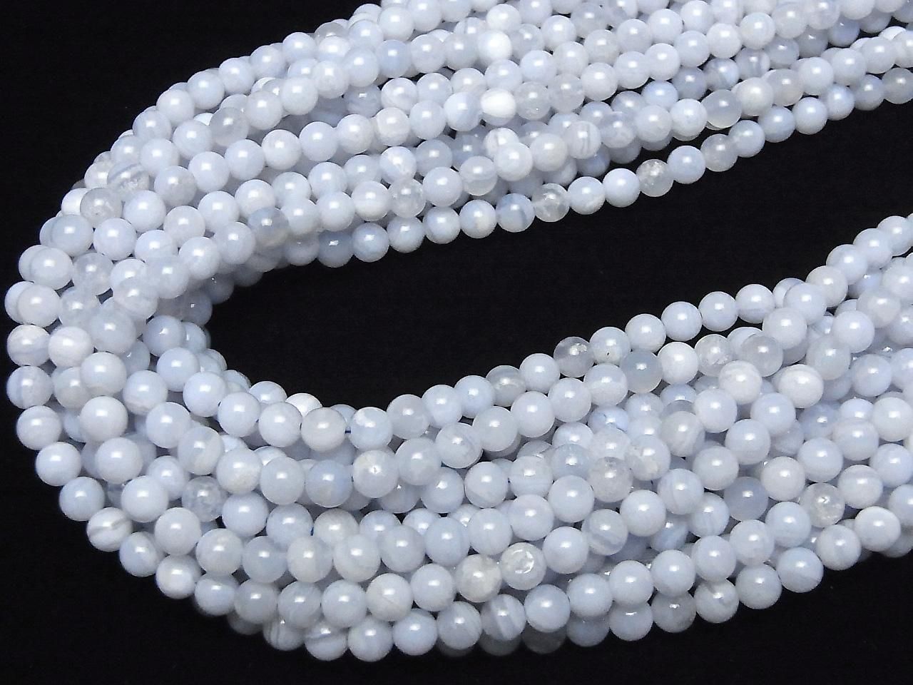 Blue Lace Agate AA++ Round 5mm 1strand beads (aprx.15inch/36cm)