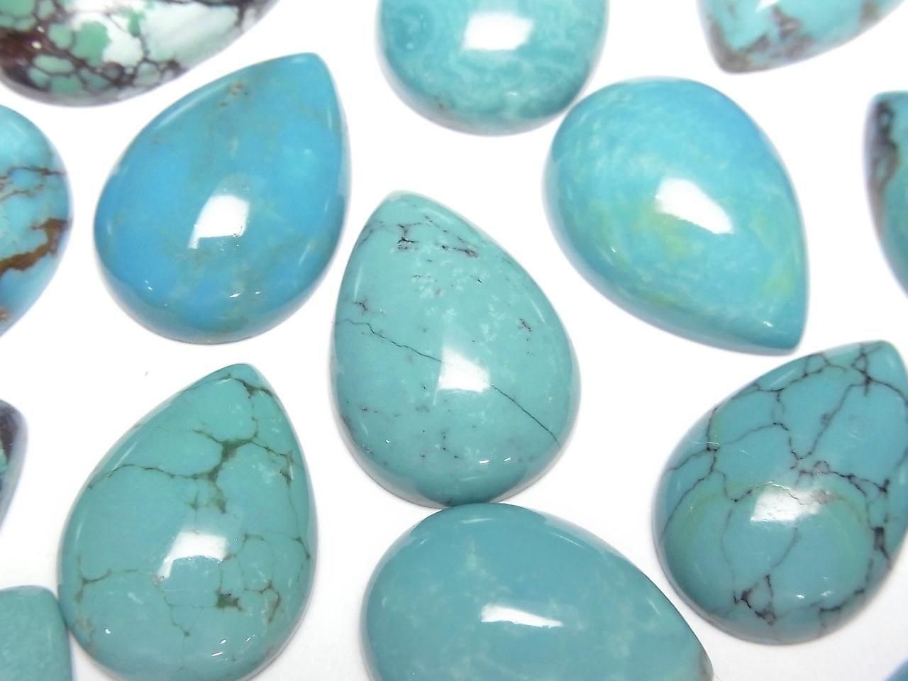 Turquoise AA++ Pear shape Cabochon 18x13mm 1pc