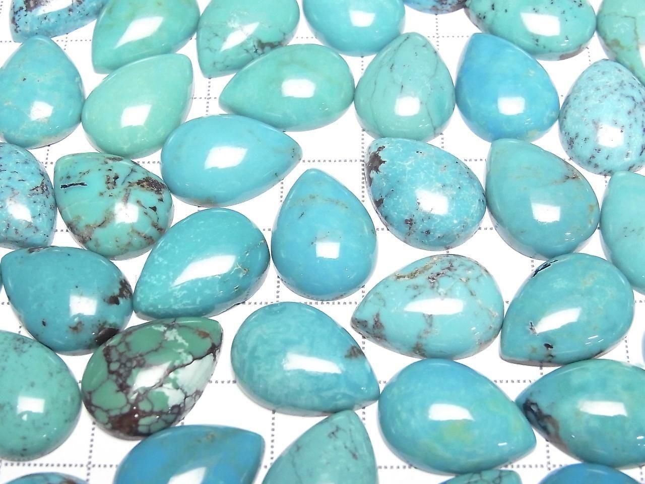 Turquoise AA++ Pear shape Cabochon 18x13mm 1pc