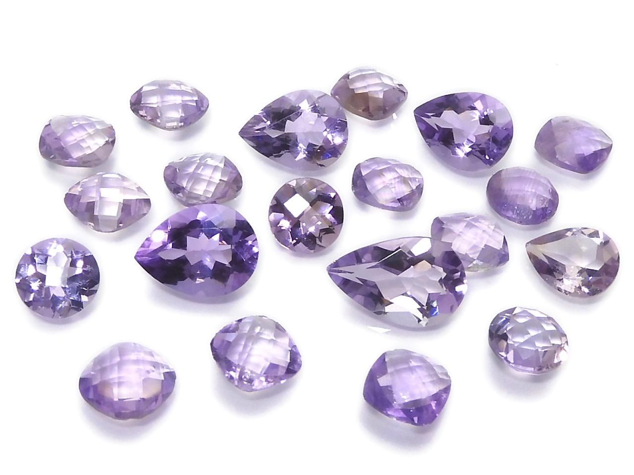 High Quality Pink Amethyst AAA- Loose Stone Cut Mix 20pcs Set NO.18 [One of a kind]