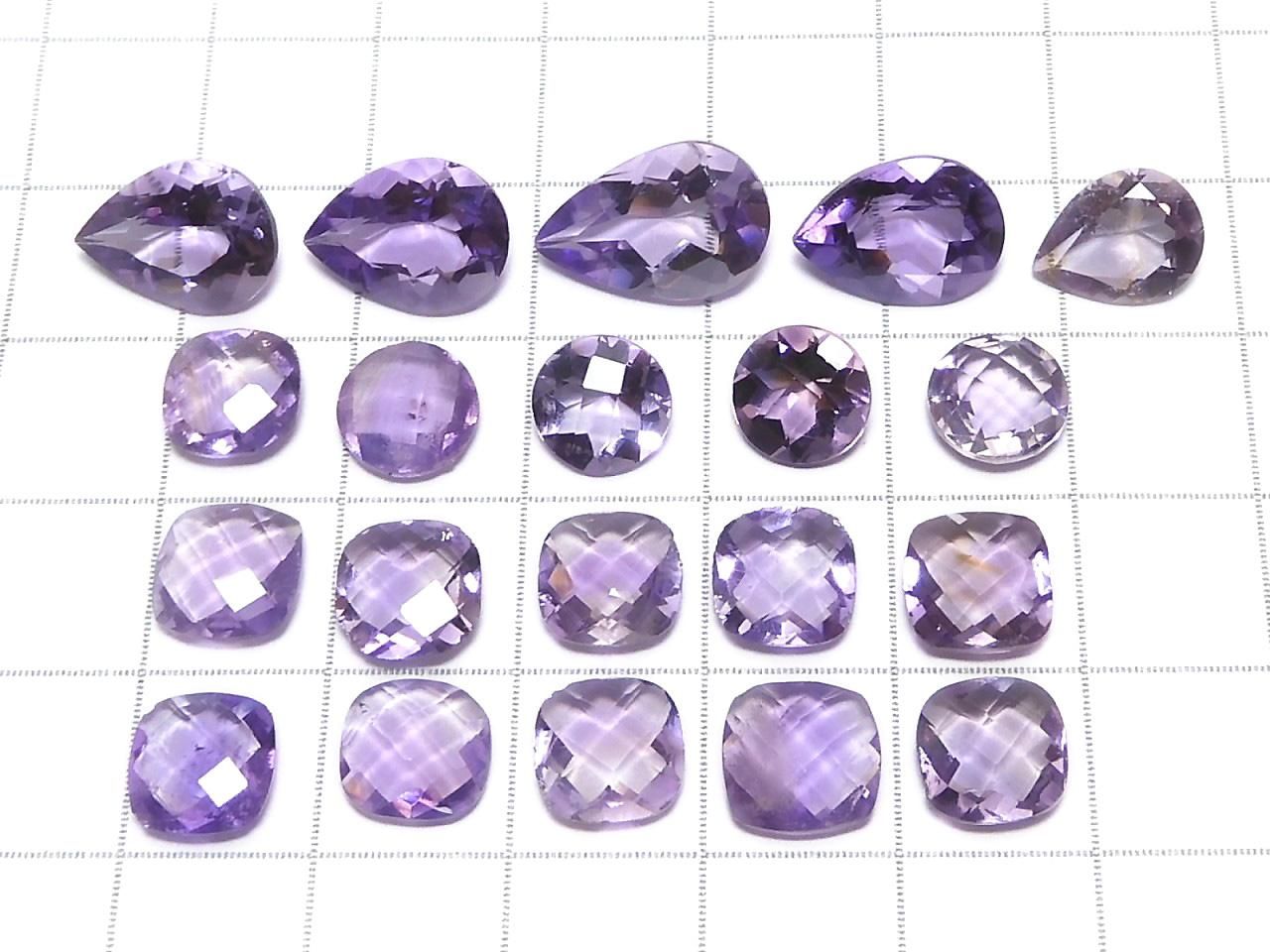 High Quality Pink Amethyst AAA- Loose Stone Cut Mix 20pcs Set NO.18 [One of a kind]