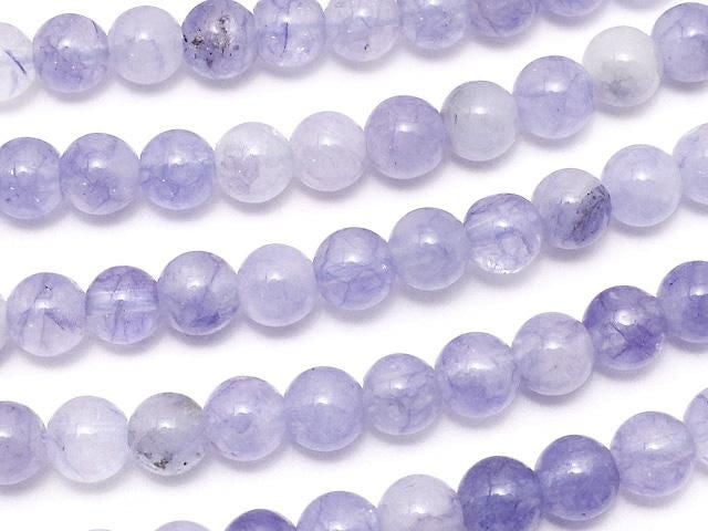 Purple Jade Round 4mm 1strand beads (approx. 15 inches/36 cm)