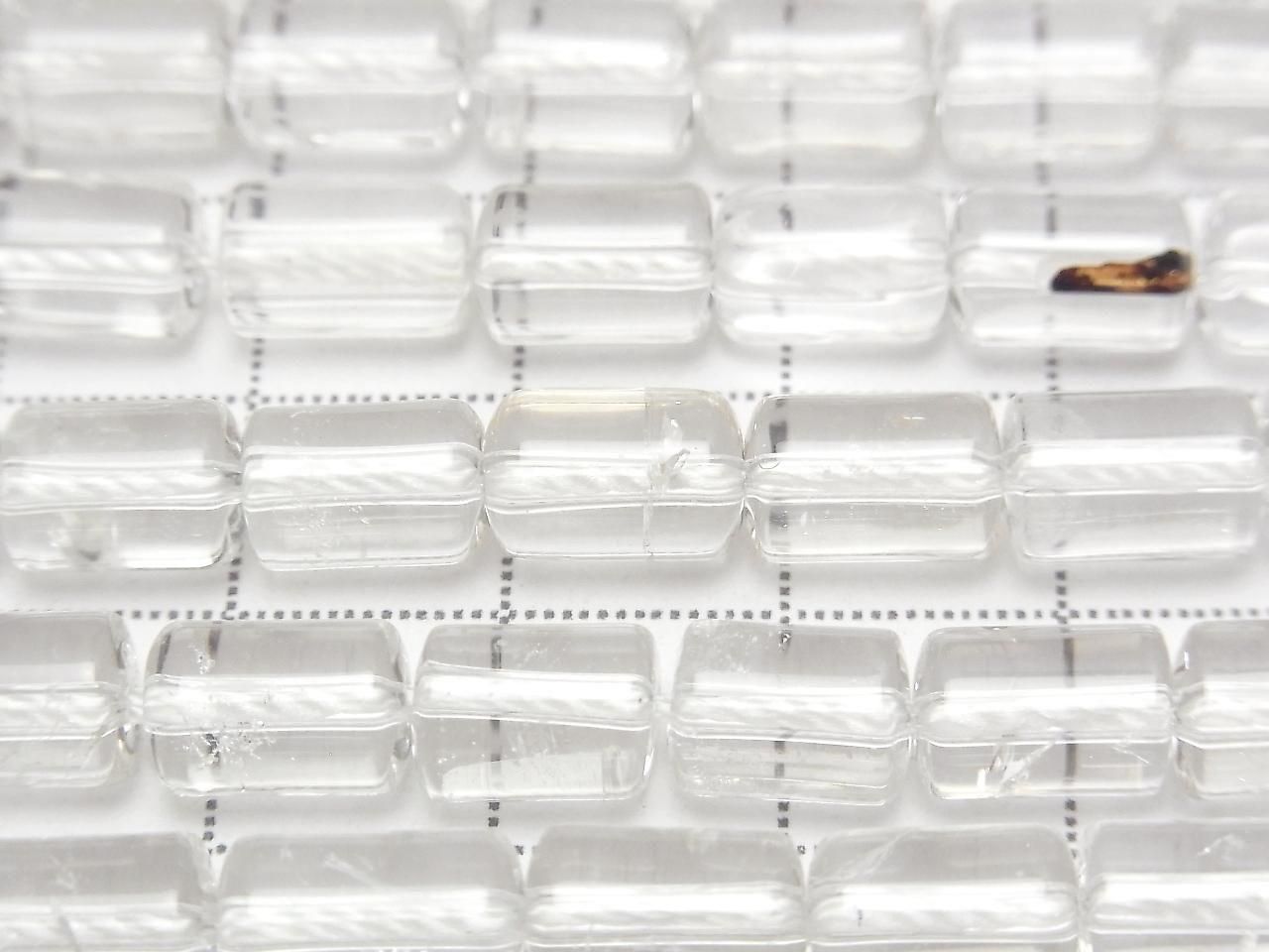 Crystal AAA- Tube 8x6x6mm half or 1strand beads (approx. 15inch/38cm)