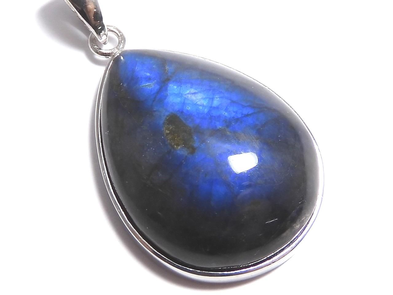 Blue Labradorite AAA Pendant Silver 925 NO.101 [One of a kind]